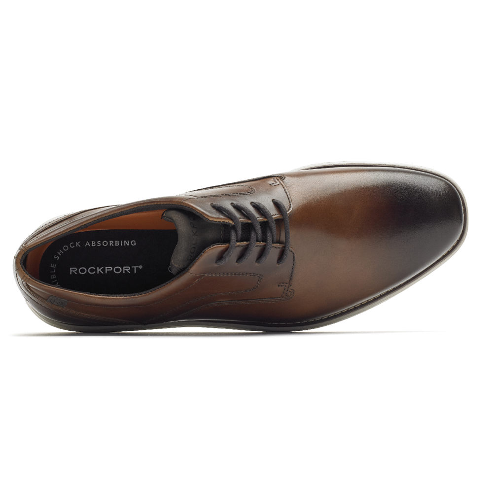 Rockport Oxfords Herre Brune - Garett Plain Toe - UKZY38460